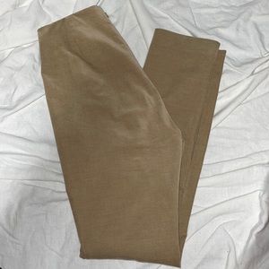 Camel Suede Leggings by Theory